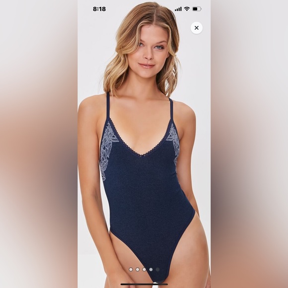 Seamless graphic cami bodysuit- out of stock on F21 - Picture 5 of 5